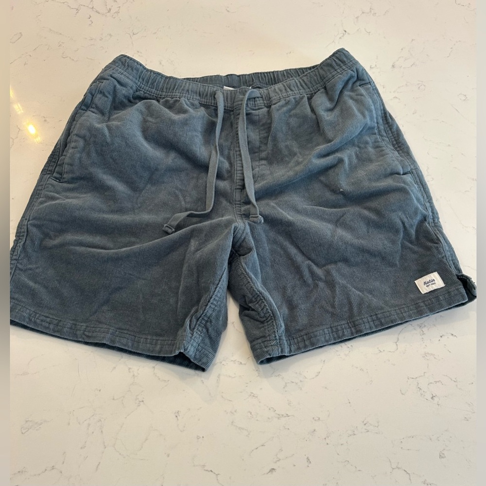 Katin Slate Blue Cord Shorts